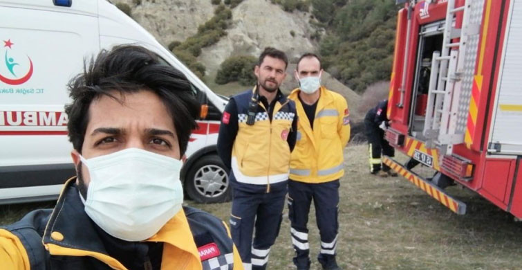 112 Acil Sağlık Ekiplerinden Yangına Müdahale!