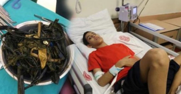 14 Yaşındaki Çocuğun Midesinden 2 Kilo Yabancı Madde Çıkarıldı