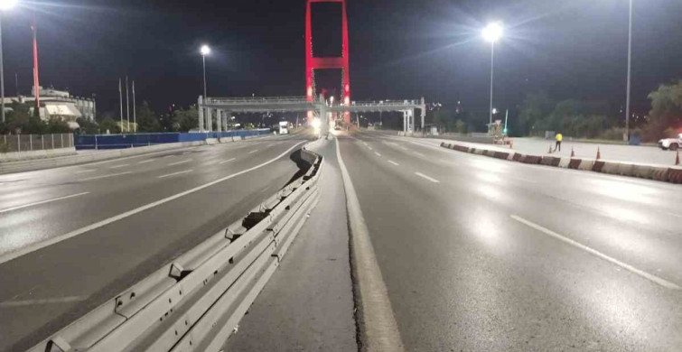 15 Temmuz Şehitler Köprüsü milli birlik etkinlikleri kapsamında trafiğe kapatıldı