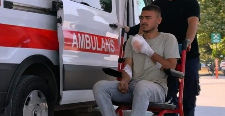 19 yaşındaki genç elektrikli testereyle çalışırken parmaklarından yaralandı