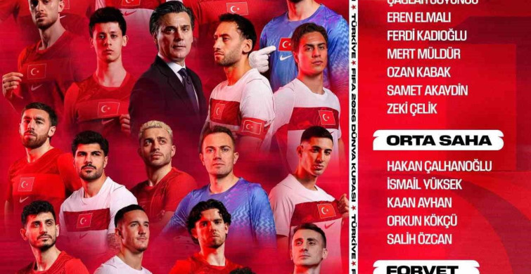 2026 FIFA Dünya Kupası A Milli Takım Kadrosu Açıklandı