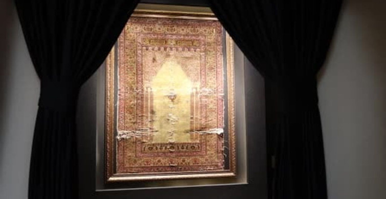 300 yıllık ipek halı Kapadokya'da sergileniyor