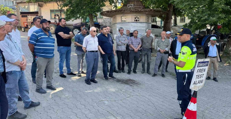 50 Traktör Sürücüsüne Eğitim Verildi