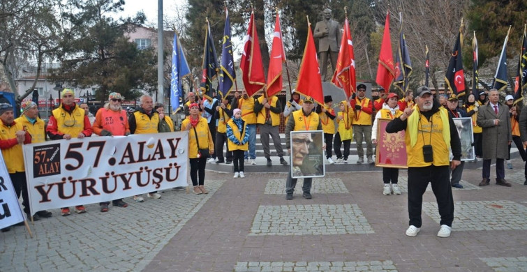 57. Alay Yürüyüşü Gelibolu'ya Ulaşıldı