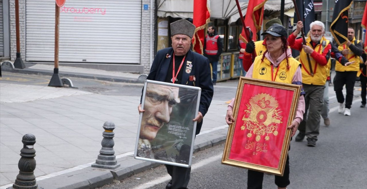 57 Gönüllü Tekirdağ'dan Çanakkale'ye Yürüyüşe Uğurlandı