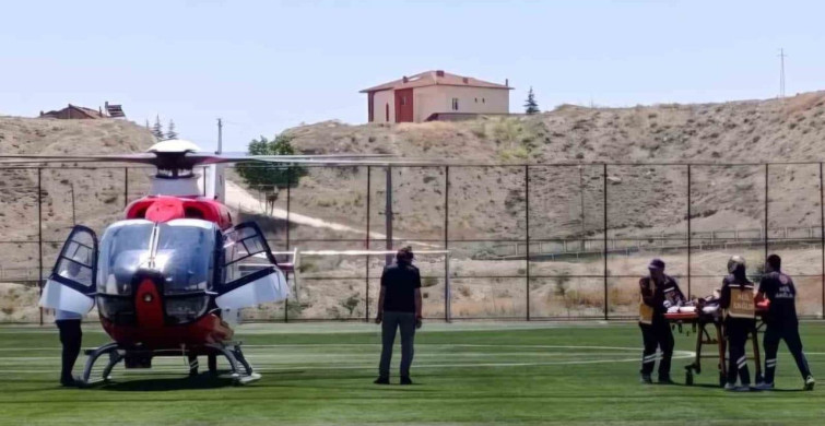 65 yaşındaki hasta kalp krizi nedeniyle hava ambulansıyla Malatya’ya sevk edildi