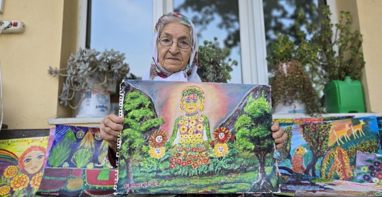 89 Yaşında Resimle Büyüleyen Bir Hayat: Makbule Can