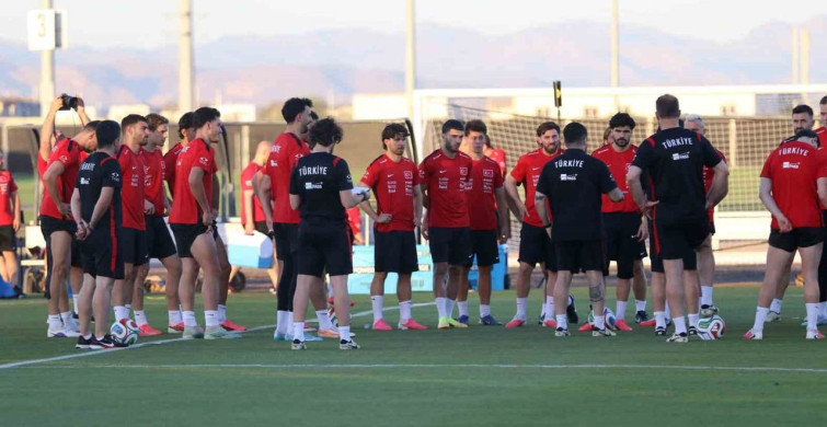 A Milli futbol takımı, ABD maçı hazırlıklarına devam etti