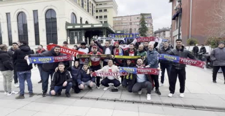 A Milli Takım'a Priştine'de Büyük Destek