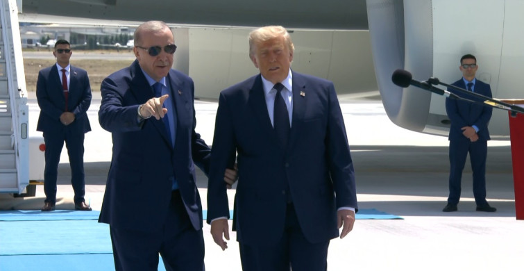 ABD Başkanı Donald Trump’ı taşıyan uçak Ankara’ya iniş yaptı