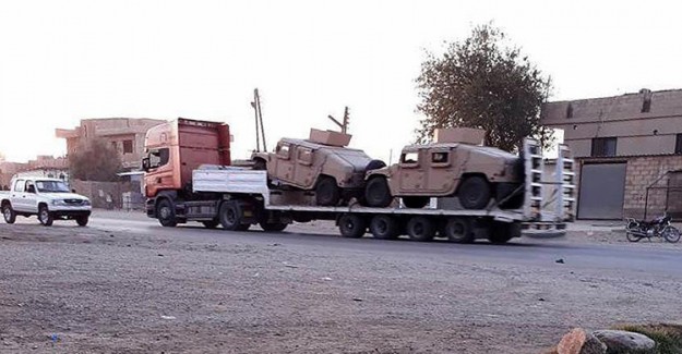 ABD Kamyonları Suriye'den Ayrılmaya Başladı