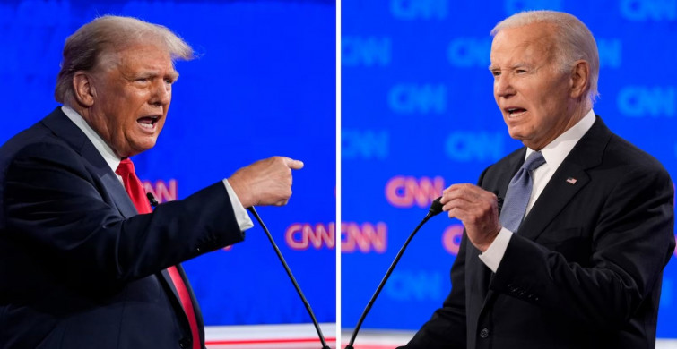 ABD’de iki başkan adayı karşı karşıya: Biden ile Trump’tan karşılıklı ağır sözler