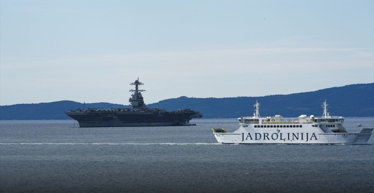 ABD’nin Dev Uçak Gemisi USS Gerald Ford Bakım İçin Hırvatistan’da