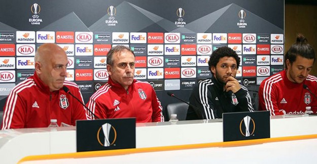 Abdullah Avcı Ve Mısırlı Oyuncu Elneny Maç Öncesi Basın Toplantısında Açıklamalarda Bulundu