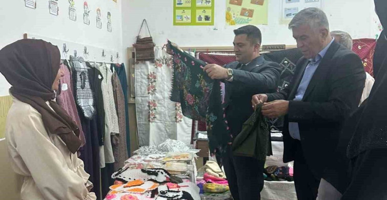 Adaklı'da el emeği ürünler görücüye çıktı