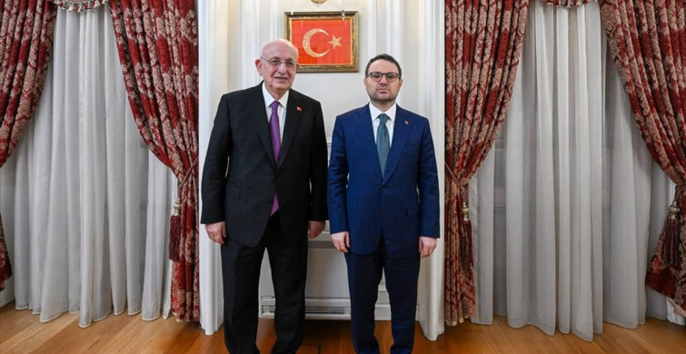 Adalet Bakanı Gürlek ve Eski TBMM Başkanı Kahraman ile Görüşme