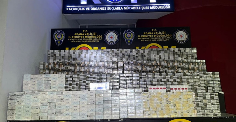 Adana'da 14 Bin Paket Kaçak Sigara Yakalandı