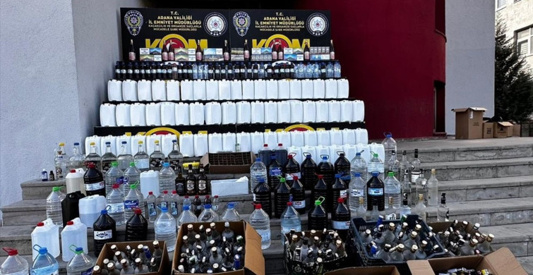 Adana'da 16 Zanlı Sahte İçki Operasyonunda Yakalandı