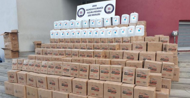 Adana'da 2 Bin 395 Litre Etil Alkol Ele Geçirildi: 2 Gözaltı