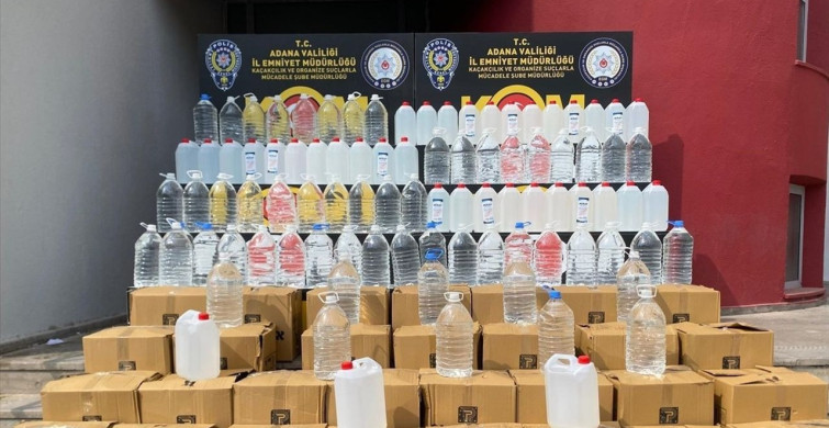Adana'da 2 Ton Kaçak Etil Alkol Ele Geçirildi