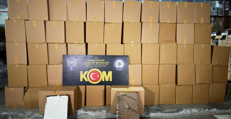 Adana'da 4 Milyon 675 Bin Kaçak Makaron Ele Geçirildi