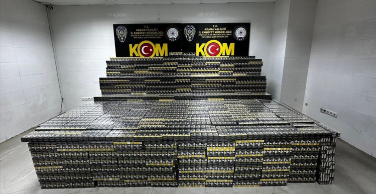 Adana'da 50 Bin Paket Kaçak Sigara Ele Geçirildi