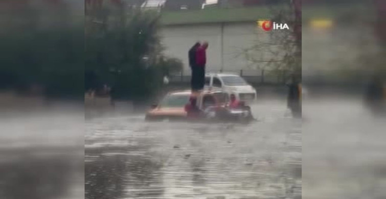 Adana'da Dolu ve Sağanak Yağış, İki Kişiyi Kurtarma Operasyonu