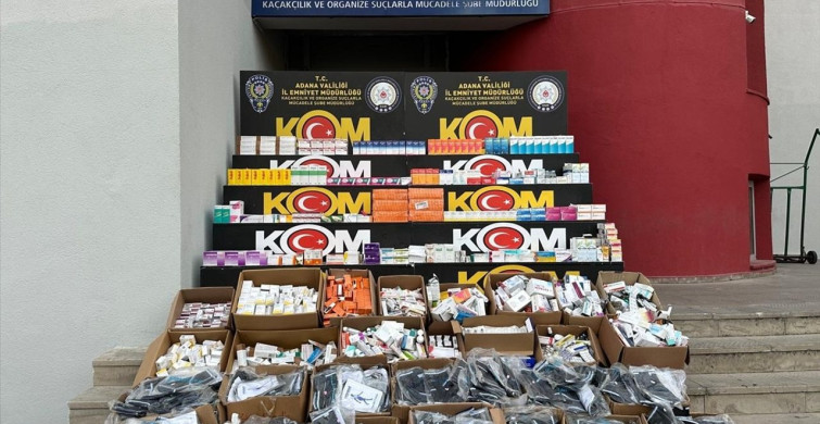 Adana'da İlaç Kaçakçılığına Operasyon
