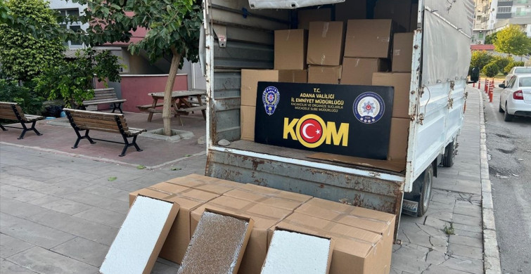 Adana'da Kaçak Makaron Operasyonu