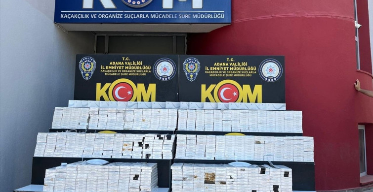Adana'da Kaçak Sigara Operasyonu: 12 Milyon Makaron ve 725 Kg Tütün Ele Geçirildi