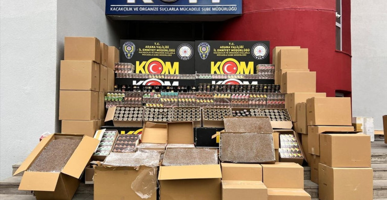 Adana'da Kaçak Tütün Operasyonu: 700 Bin Makaron ve 1720 Paket Nargile Tütünü Ele Geçirildi