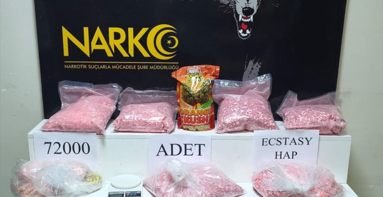 Adana'da Kapsamlı Uyuşturucu Operasyonu: 72 Bin Hap Ele Geçirildi