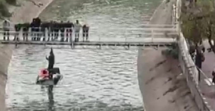 Adana'da Kontrolden Çıkan Araç Sulama Kanalına Düştü