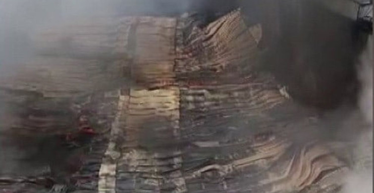Adana'da narenciye paketleme tesisinde yangın