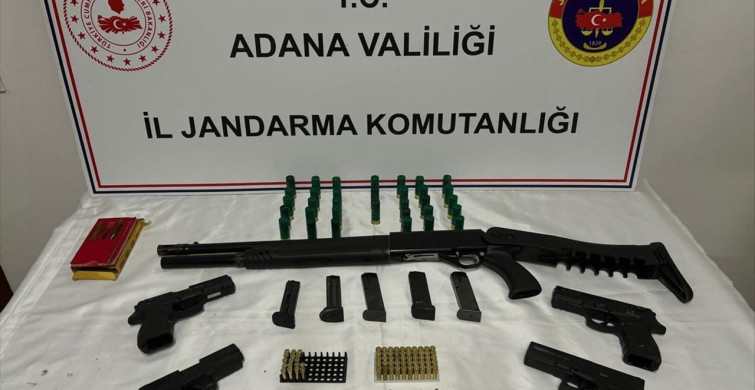 Adana'da Ruhsatsız Silahlar Ele Geçirildi