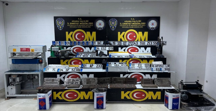 Adana'da Sahte Araç Plakası Operasyonu