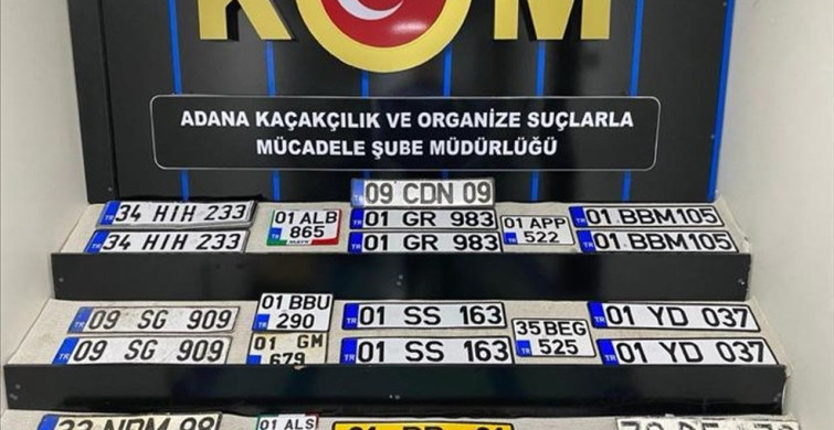 Adana'da Sahte Araç Plakası Operasyonu