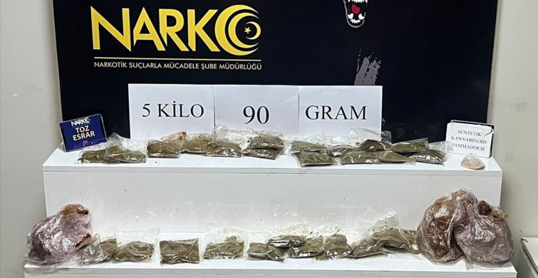 Adana'da Uyuşturucu Operasyonu: 5 Kilo 90 Gram Esrar Ele Geçirildi