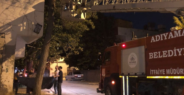 Adıyaman'da ağaçta mahsur kalan kedi itfaiye ekipleri tarafından kurtarıldı