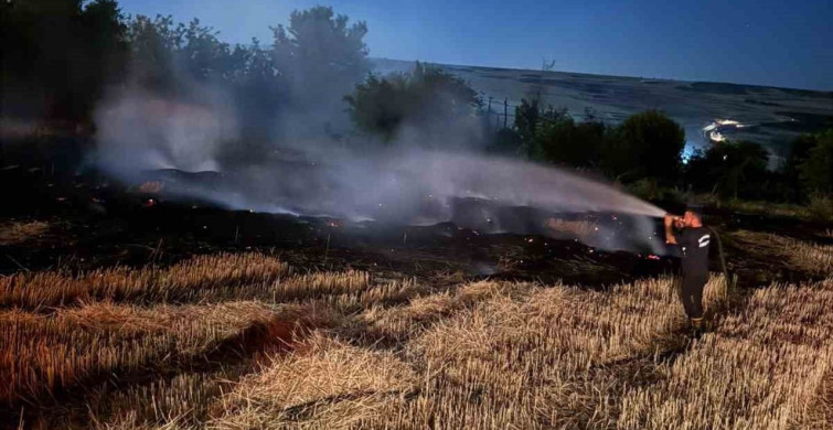 Adıyaman'da anız yangını itfaiye ekipleri tarafından kontrol altına alındı