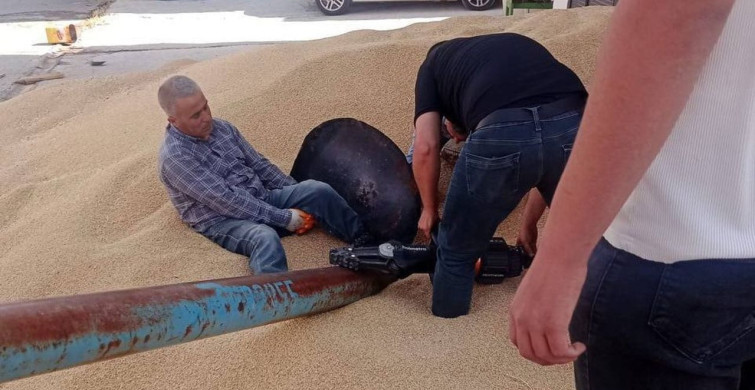 Adıyaman'da hububat elevatörüne ayağı sıkışan kişi hastaneye kaldırıldı