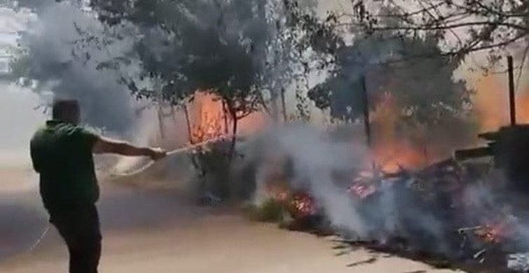Adıyaman'da karadağ ormanlık alanda çıkan yangın söndürüldü