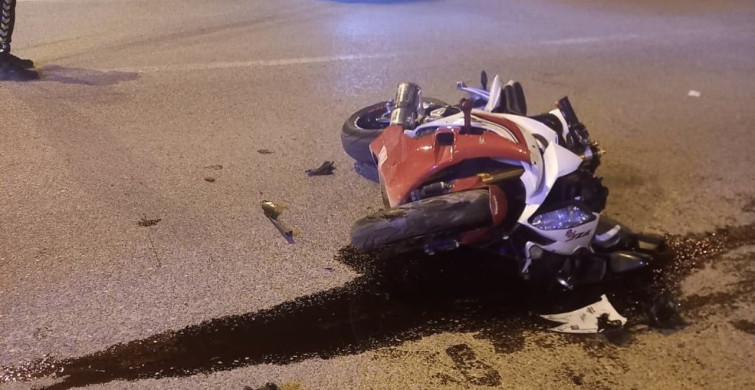 Adıyaman'da Motosiklet ile Otomobil Çarpıştı