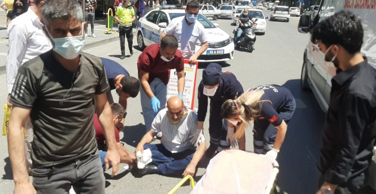 Adıyaman’da Motosiklet Yayaya Çarptı