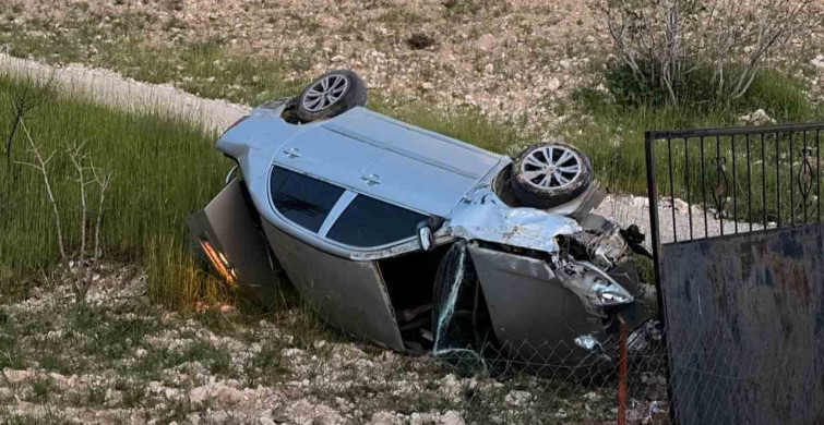Adıyaman'da Otomobil Takla Attı