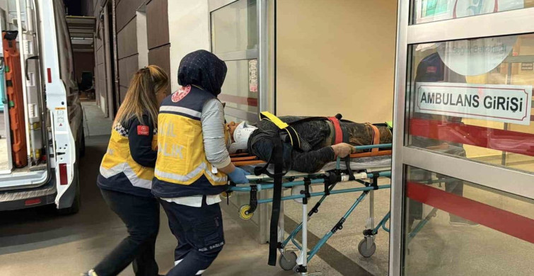 Adıyaman'da Yüksekten Düşen İşçi Yaralandı