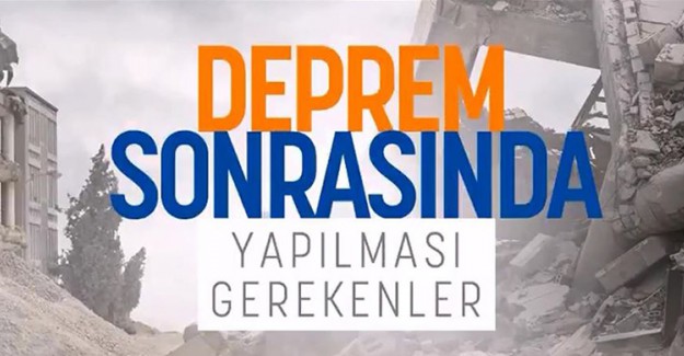 AFAD, Hayat Kurtaran Videoyu Yayımladı