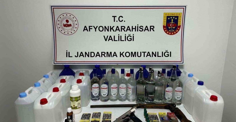 Afyonkarahisar'da Sahte Alkol Operasyonu