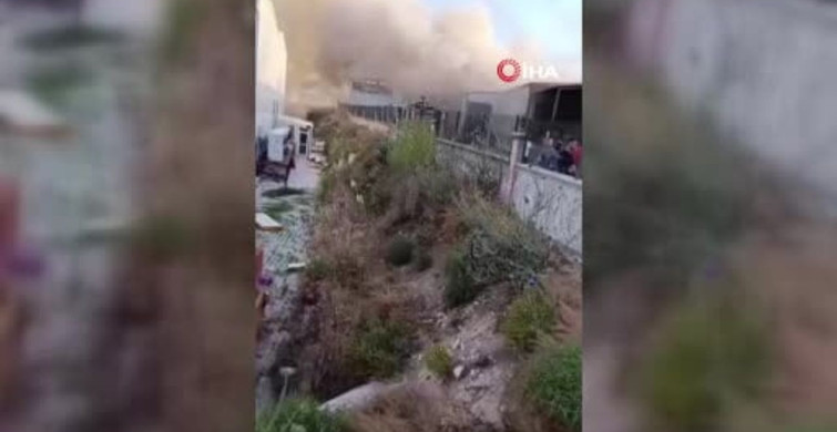 Afyonkarahisar'da sucuk fabrikasında yangın başladı