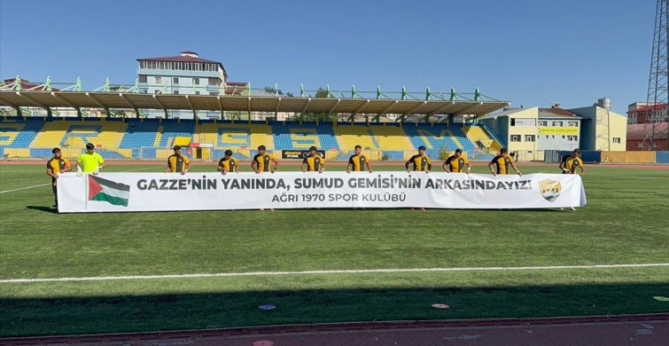 Ağrı 1970 Spor'dan Gazze'ye Destek